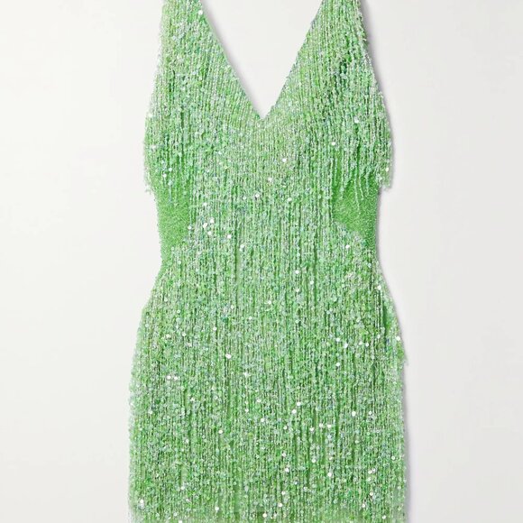 NWT Naeem Khan Designer Luxury Gatsby embellished Flapper Style mini dress ‎ 4 - Picture 4 of 16
